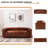 Beatryce 80" Genuine Leather Tuxedo Arm Sofa-1586809101