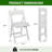 White Plastic Upholstered Folding Chairs(Set Of 4)-1142973701
