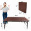 Table pliante en rotin de 4 pi pour l'intérieur et l'extérieur, rotin de table pliable portatif tressé-662014503