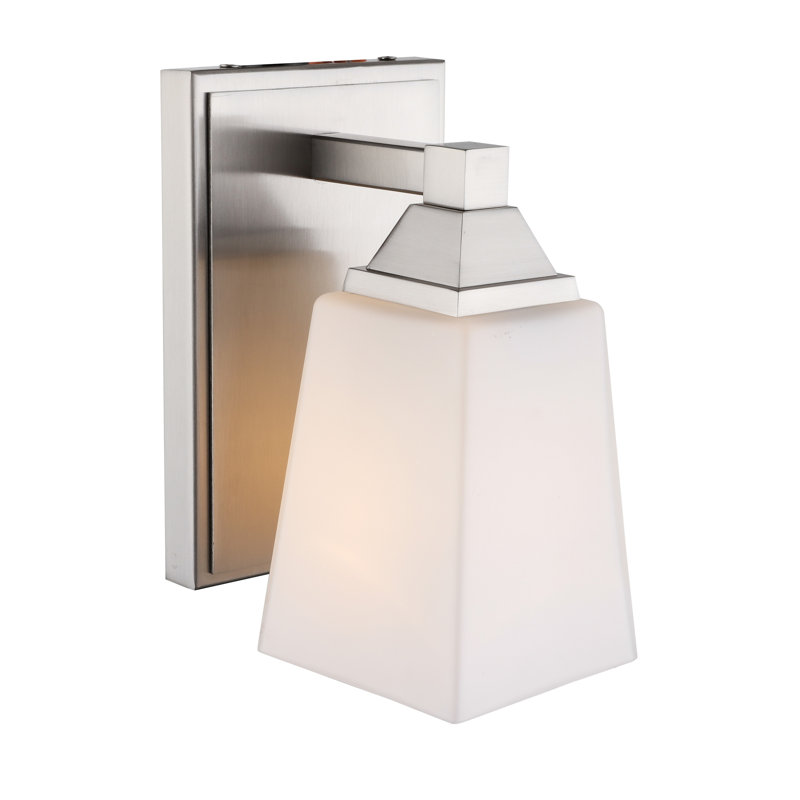 Thiel Armed Sconce, Satin Nickel