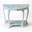 Vivienne Bone Inlay Demilune Console Table