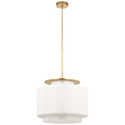 Elias 20" Pendant  in Bronze with Clear Glass
