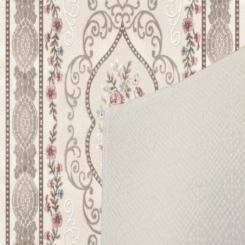 Stylish Woven Carpet, 31.5 x 47.2 inches | 100% Polyester, Pile Height: 0.04 inches, Total Height: 0.31 inches | Antibacterial, Non-Slip PVC Felt Underside | Machine Washable, Perfect for Living Room & Bedroom Decor