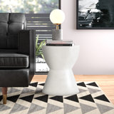 Perse Concrete Top End Table