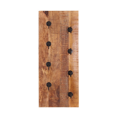 Kym 4 - Bottle Solid Wood Wine Bottle Rack in Black and Brown