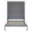 Lit escamotable double pleine grandeur avec tablettes, gris-440292680-440292681
