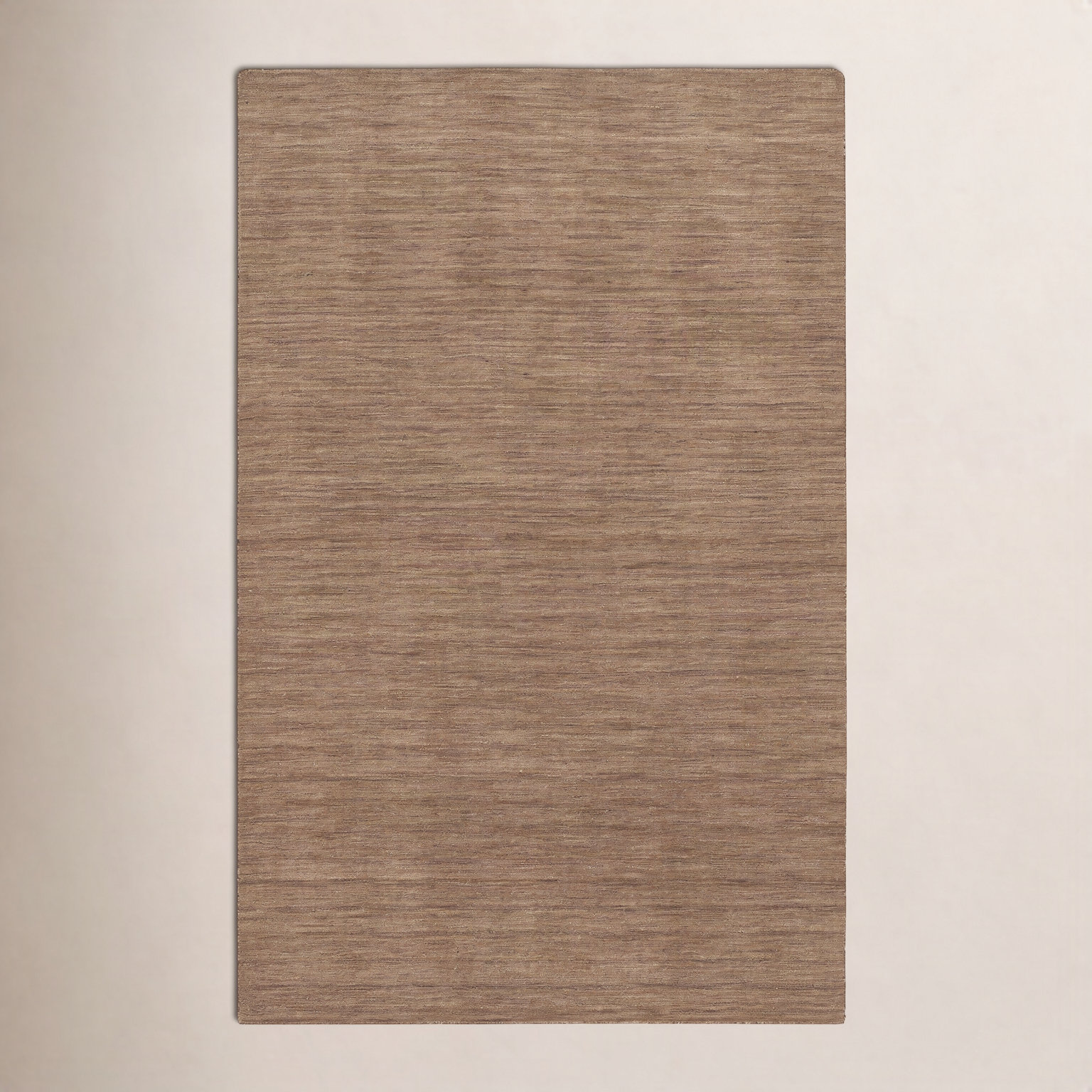 Nala Tan Hand-Tufted Wool Rug, Rectangle 6' x 9'