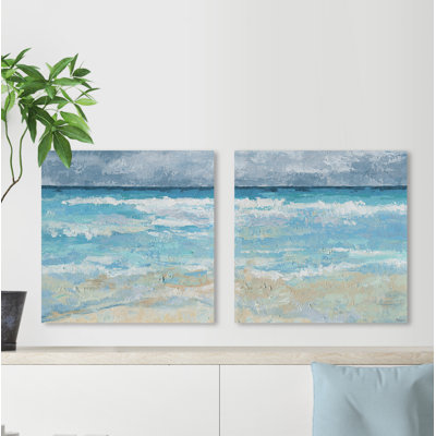 " Playful Waves " by Parvez Taj 2 - Pieces