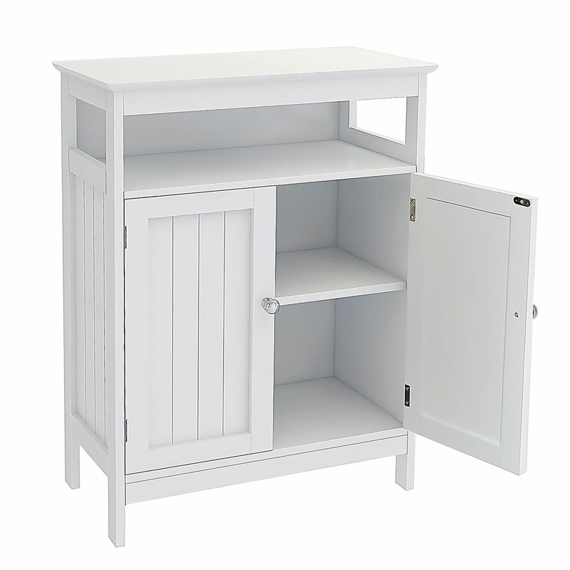 Bathroom Standing Storage with Double Shutter Doors Cabinet