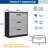 Karanfila 35.43'' Wide 3 -Drawer Steel File Cabinet-1842020340