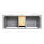 Meuble-lavabo double 60 po avec plateau en quartz blanc Macnair-85363997