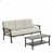Coussin beige / structure kaki clair