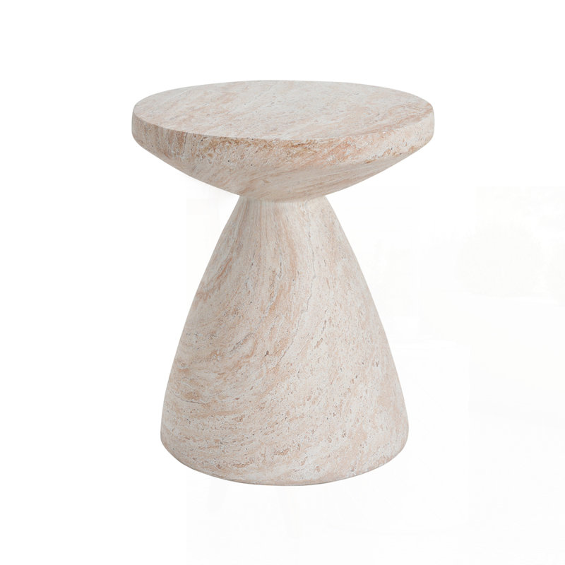 Outdoor/Indoor Lightweight Concrete Side Table