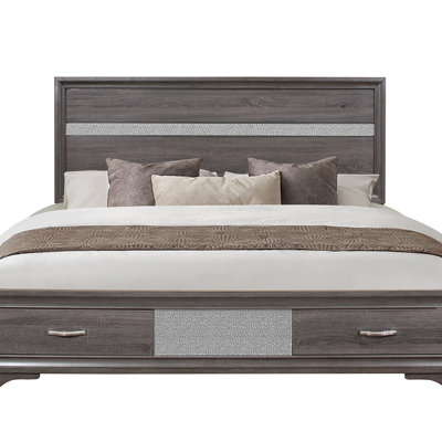 RYDER SPARKLE GREY FULL BED