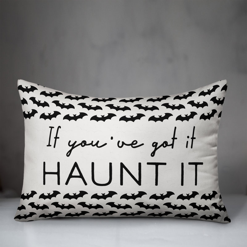  Bat Border Rectangular Pillow Cover & Insert