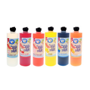Paquet de 6 saveurs de cône de neige Hypothermias (96 oz liq. Au total)