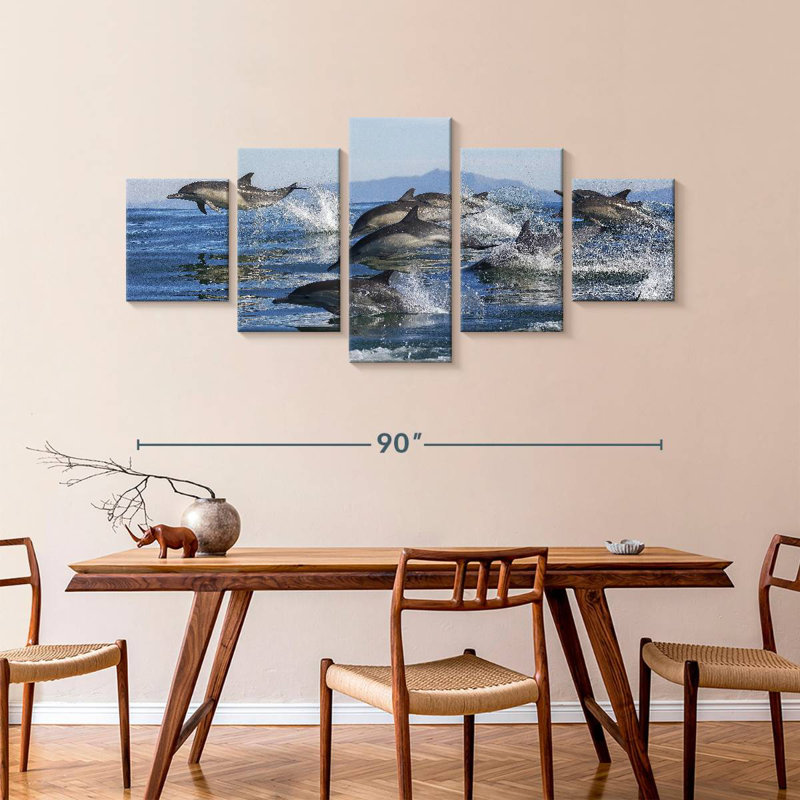 Dolphin Pod, 42" H x 92" W