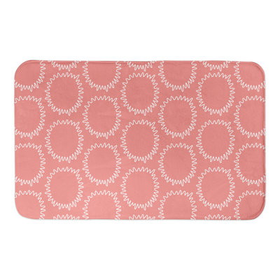 Tapis pour salle de bain à pois Admiranda