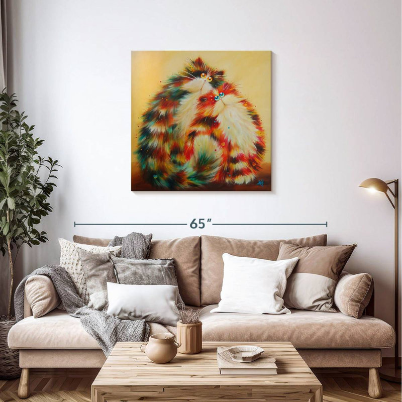 Brampt Felines For You, 36" H x 36" W