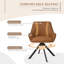 Gefjun 46cm H Upholstered Metal Upholstered Back Armchair in Light Brown-527024157