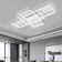 Raffa 3-Light Neutral Style Rectangular LED Semi Flush Mount Ceiling Light