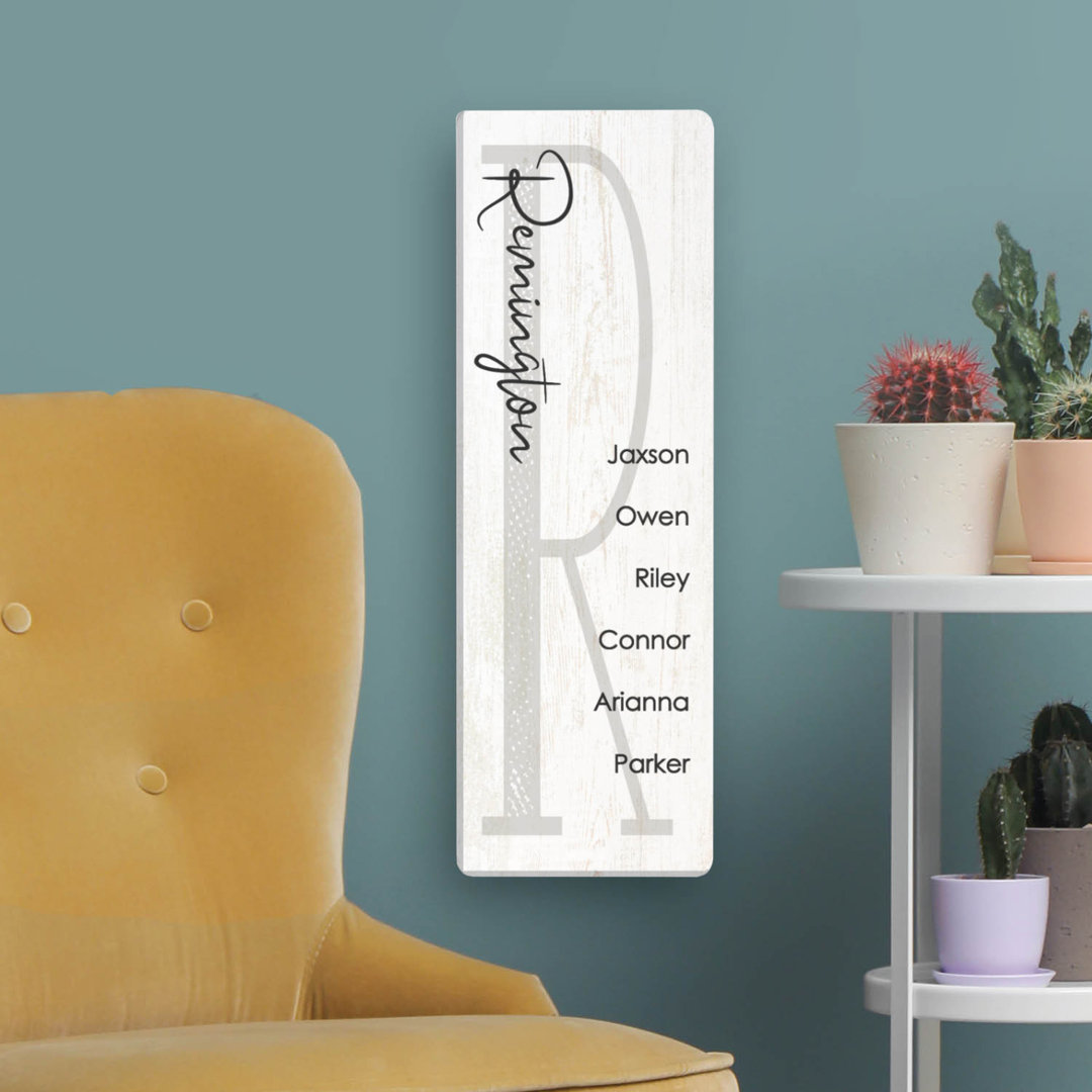 " Family Initial And Names " Trinx 