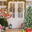 Arbre de Noël 8 pi avec 102 pommes de pin - 1858 pointes, branches mixtes en PVC et à aiguilles dures, structure à charnières pour une installation facile, support en métal robuste - arbre de Noël réaliste-1711138331