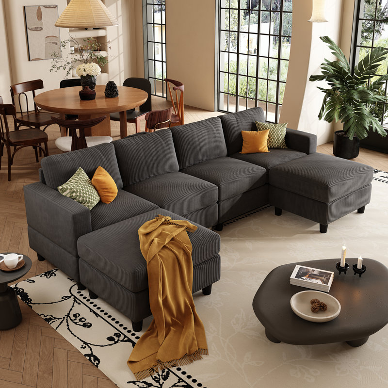 Canapé modulaire 101 "en forme de nuage pour canapé modulaire, Gris