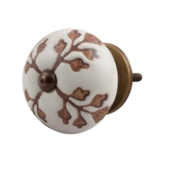 Hand Painted 1 1/2" Diameter Round Knob