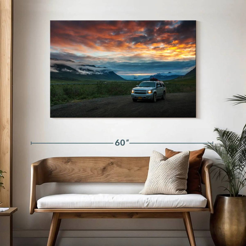 Mehar Alaska Atigun Pass Car, 32" H x 48" W