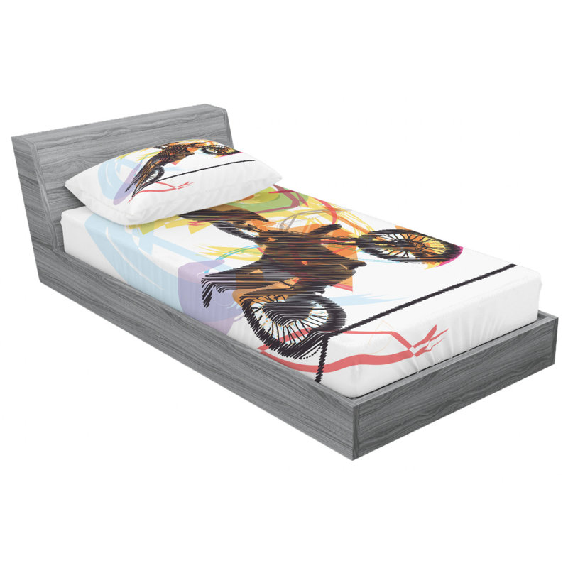 Microfiber Sheet Set, Twin Sheet Set with Fitted Sheet