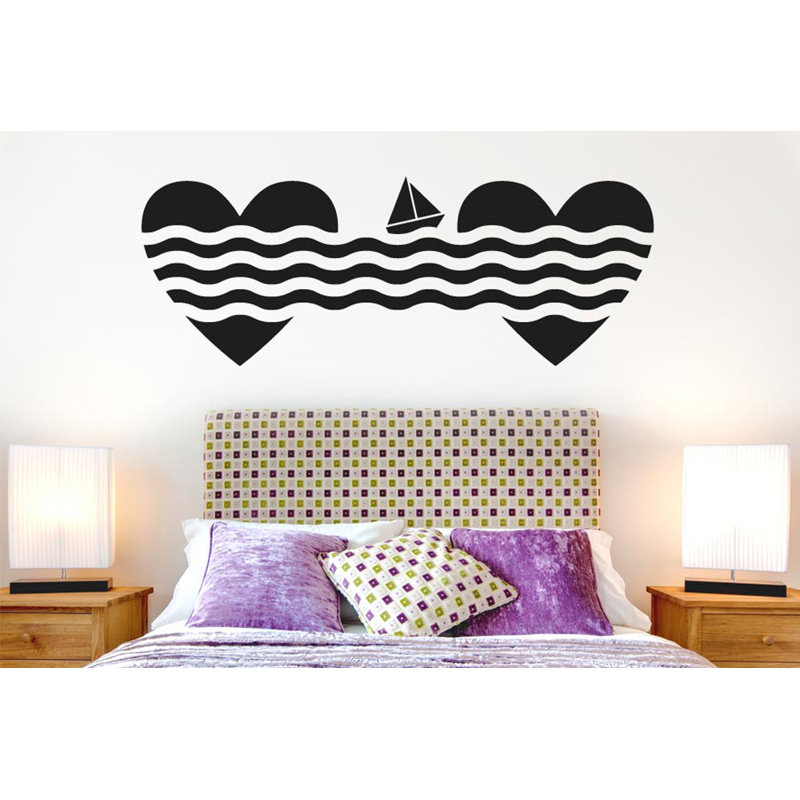 Non-Wall Damaging Wall Decal, Black, Large