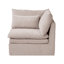 Fauteuil d'appoint d'angle rembourré et modulaire-642595658