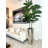 Fiddle 96'' Faux Fiddle Leaf Fig Tree in Metal Planter-98582417-98582416