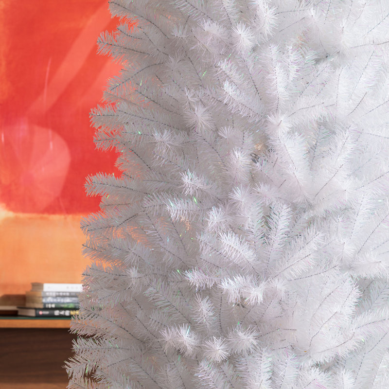 Arbre de Noël artificiel blanc, 9 pi