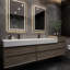 Meuble-lavabo mural double 104 po Albizu-69316023