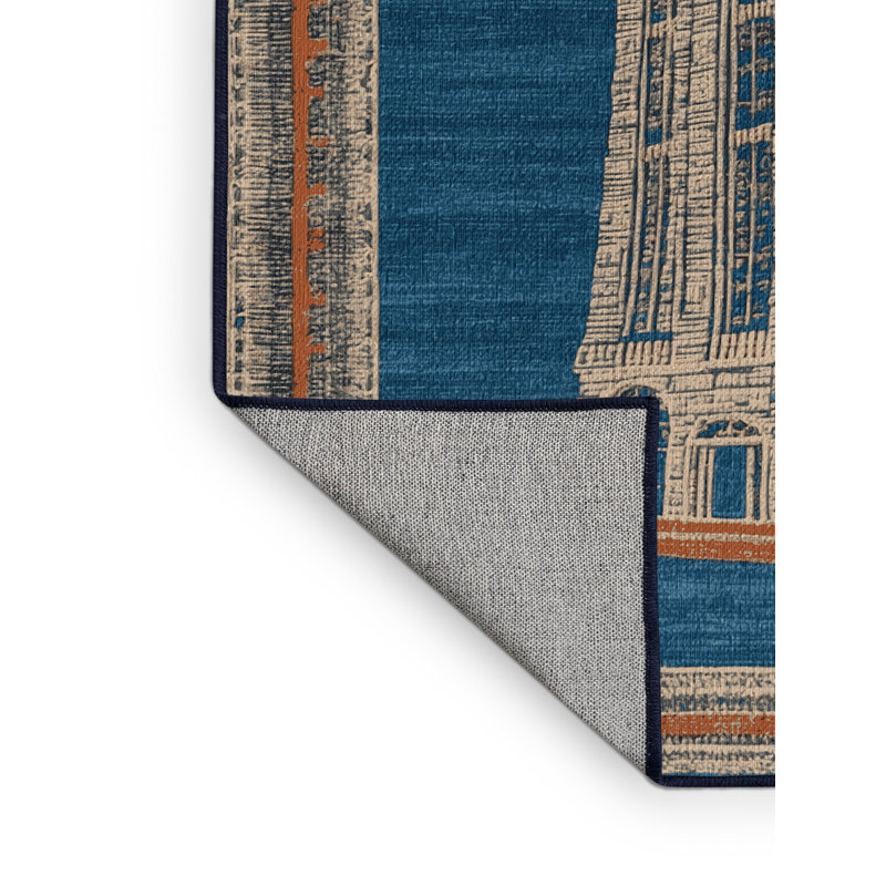 Tapis de transport gris lavable à la machine, Rond 4 pi