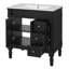 Meuble-lavabo avec comptoir en céramique, 3 tiroirs et armoire à fermeture en douceur-569360706-569360709