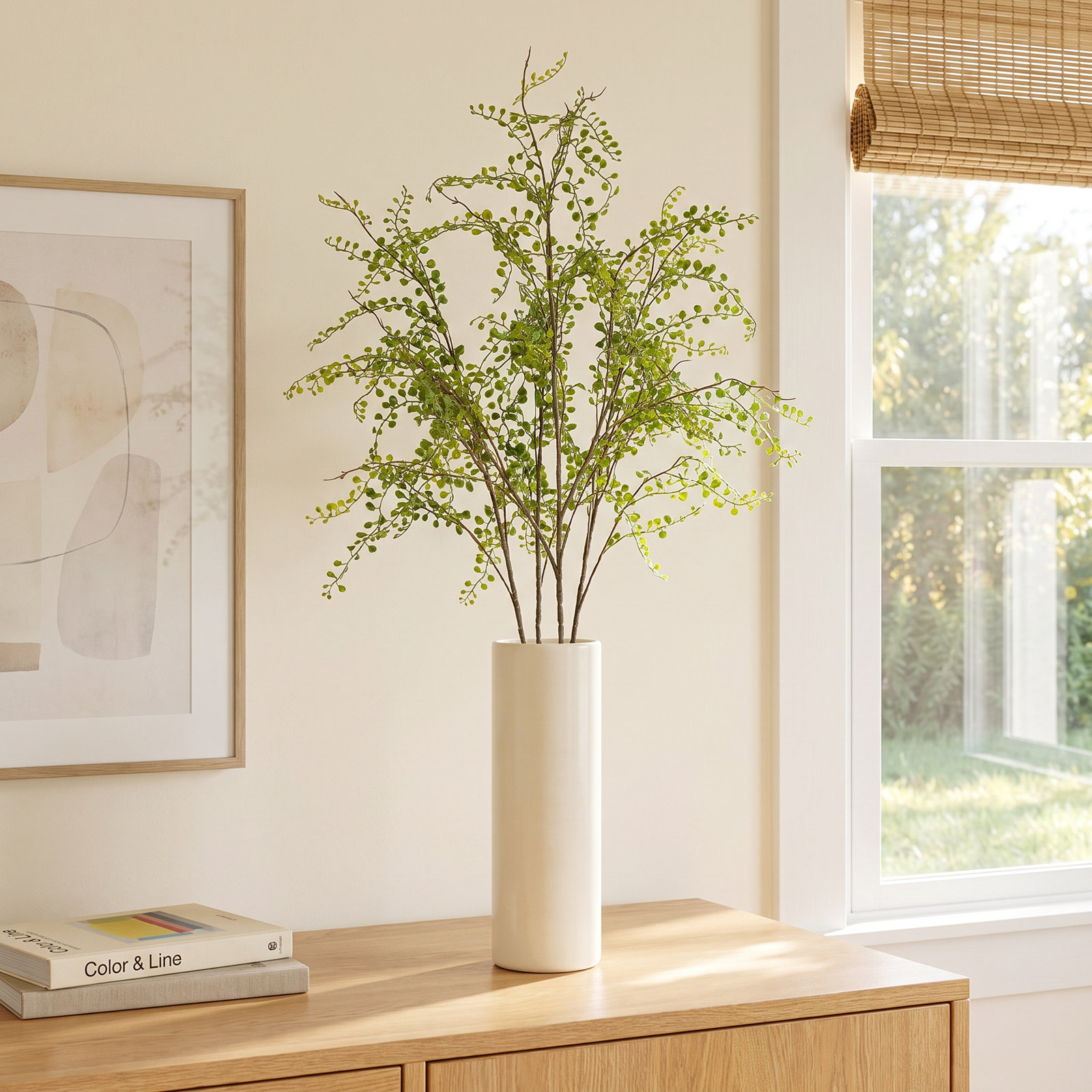 Faux Leaf Floral Stems