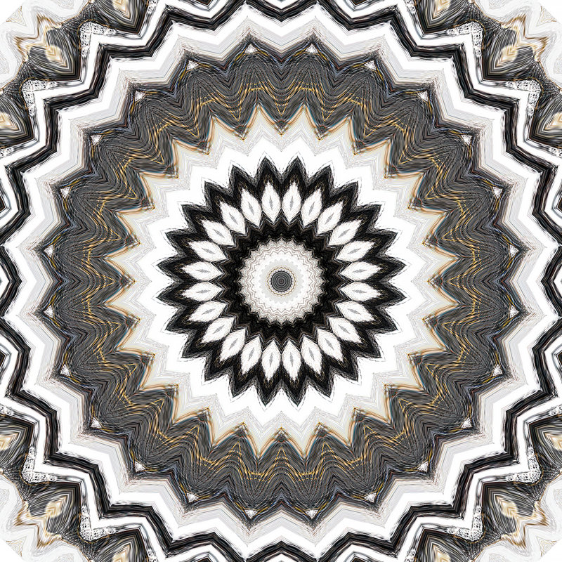 Mandala Circle 166 - peinture sur toile tendue, H 8 po x l 8 po