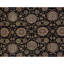Tapis noir et beige noué à la main de haute qualité