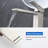 Bathroom Faucet Vessel Sink Faucet Tall Bathroom Sink Faucet with Pop-Up Drain 12.4 Inch Waterfall Faucet Single Handle Faucet for Bathroom Sink 1 Hole Vanity Faucet-107667579