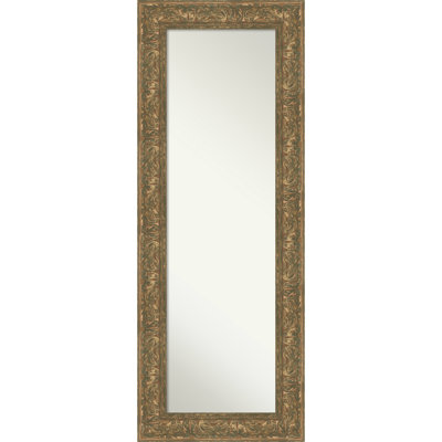 Luxe Non-Beveled Framed Full-Length On the Door Mirror