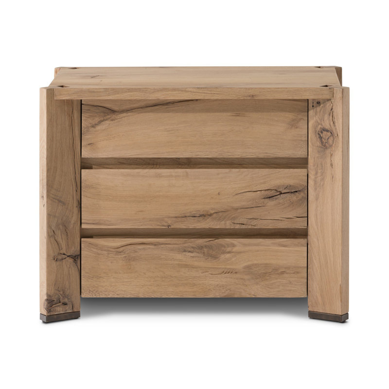 Jaleeza 29.5'' W Solid Wood Nightstand
