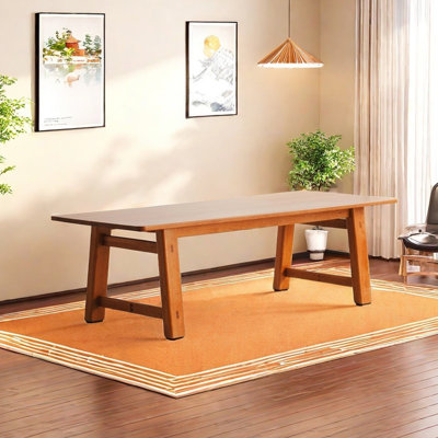 Thickened solid wood dining table