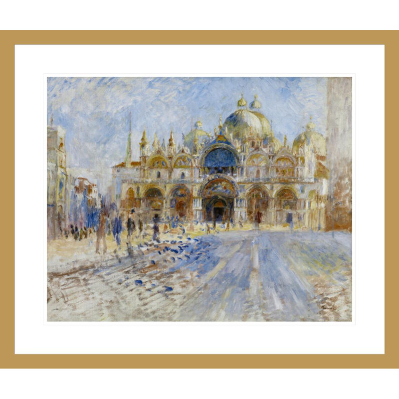 La place Saint-Marc, Venise, Pierre-Auguste Renoir, impression giclée sur cadre, H 23,5 po x l 27,68 po