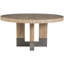 Verite Round Oak Pedestal Dining Table