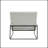 Lopardo Seat Waiting Room Chair with Metal Frame-1640352610