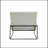 Lopardo Waiting Room Chair with Metal Frame-1640352610