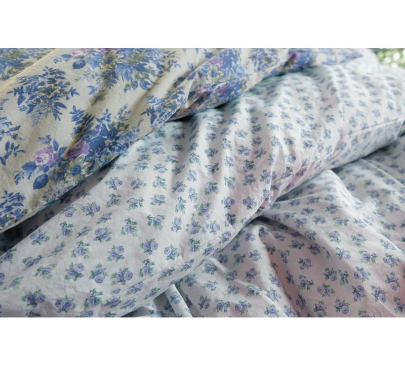 Pillow Case Set, Chambray Floral, King Pillowcase